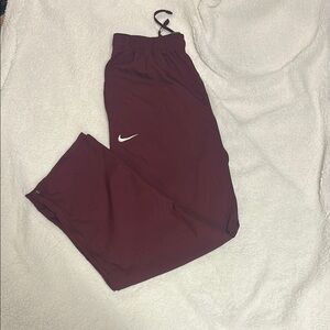 Mens Maroon Nike Track Pants large